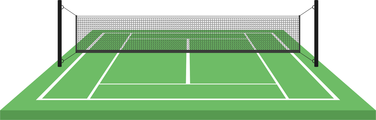 Tennis Court Illustration 