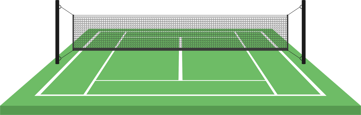 Tennis Court Illustration 